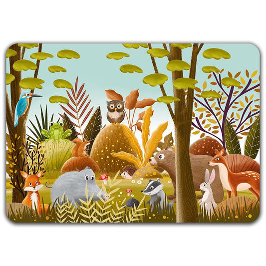 Animaux de la Forêt - Set de table dorure Cartes d'Art 