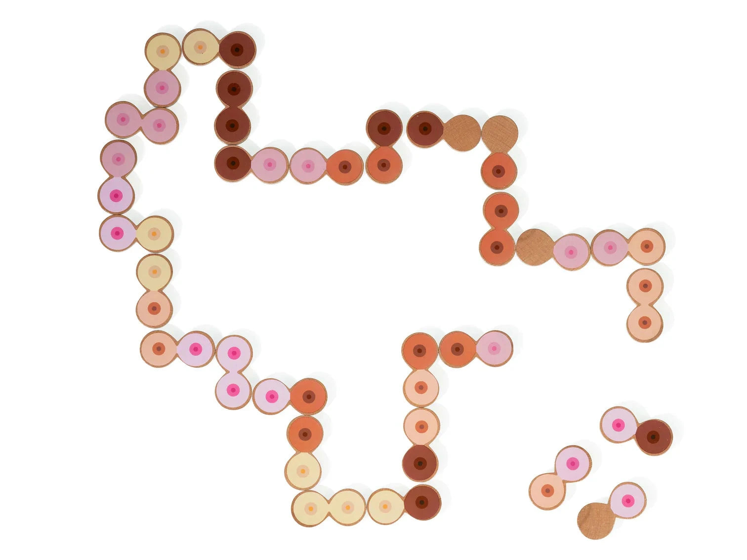 Boob Domino Game – Jeu de dominos artistique (28 pièces) Bitten 