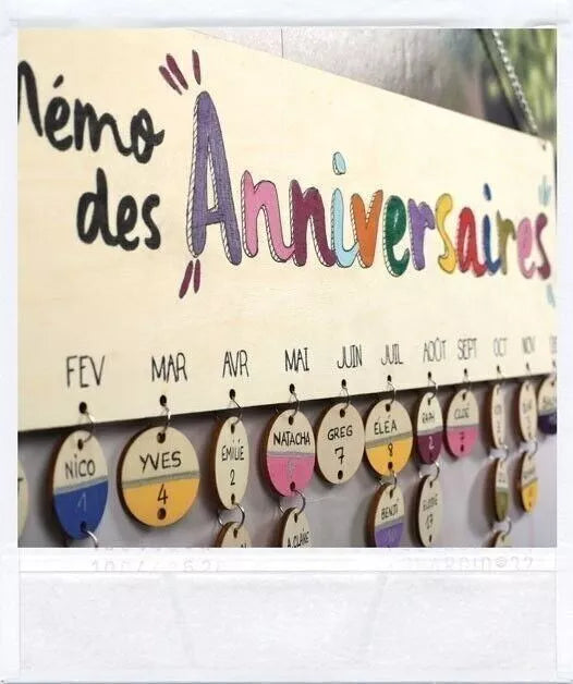 Calendrier des anniversaires - Kit DIY Graine Créative 