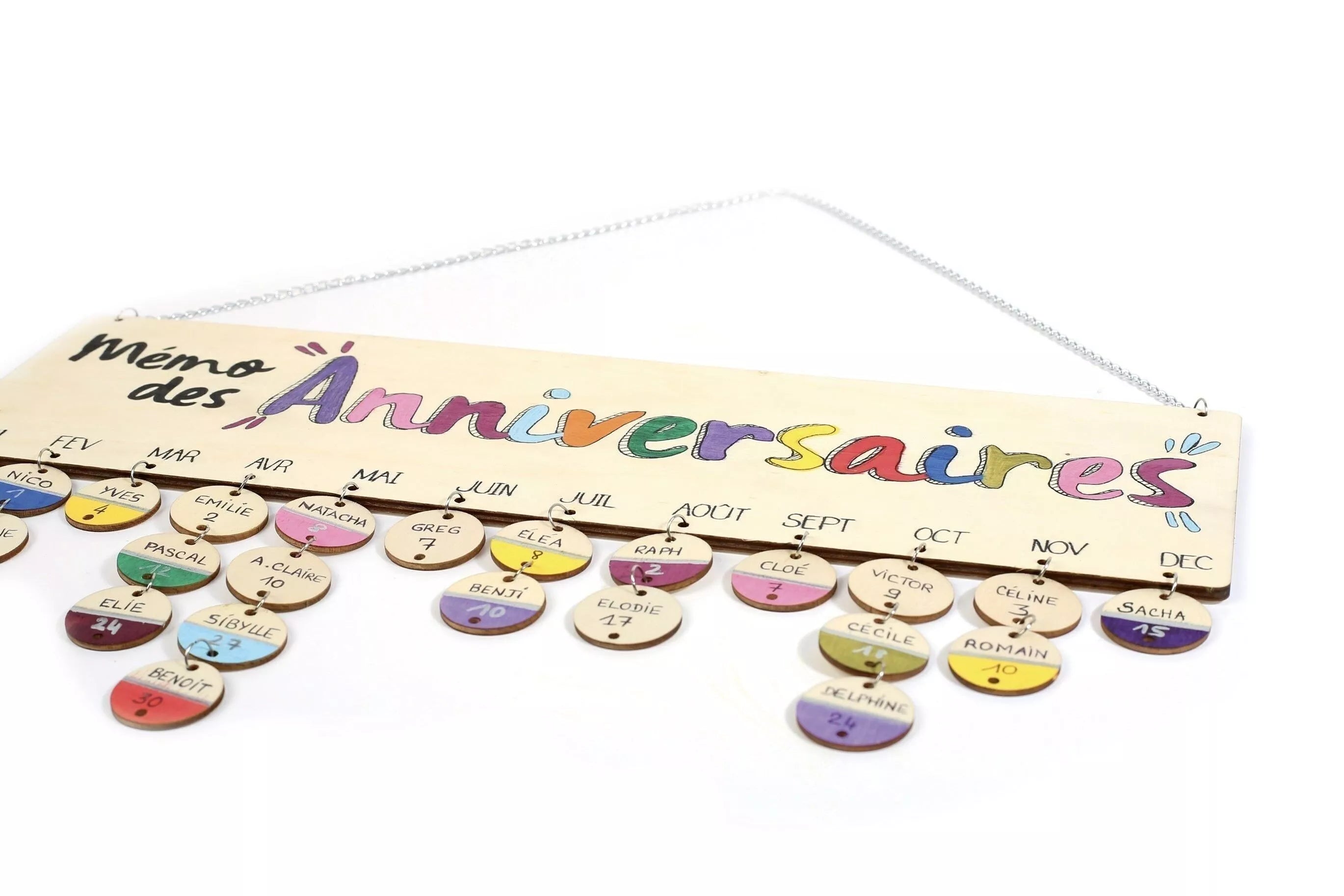 Calendrier des anniversaires - Kit DIY Graine Créative 