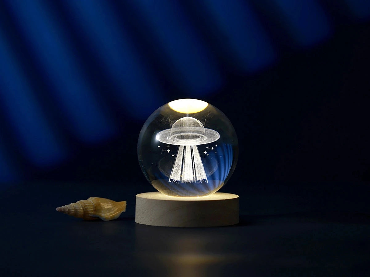 Crystal Ball Medium - Lampe de table LED boule de cristal iTotal UFO 