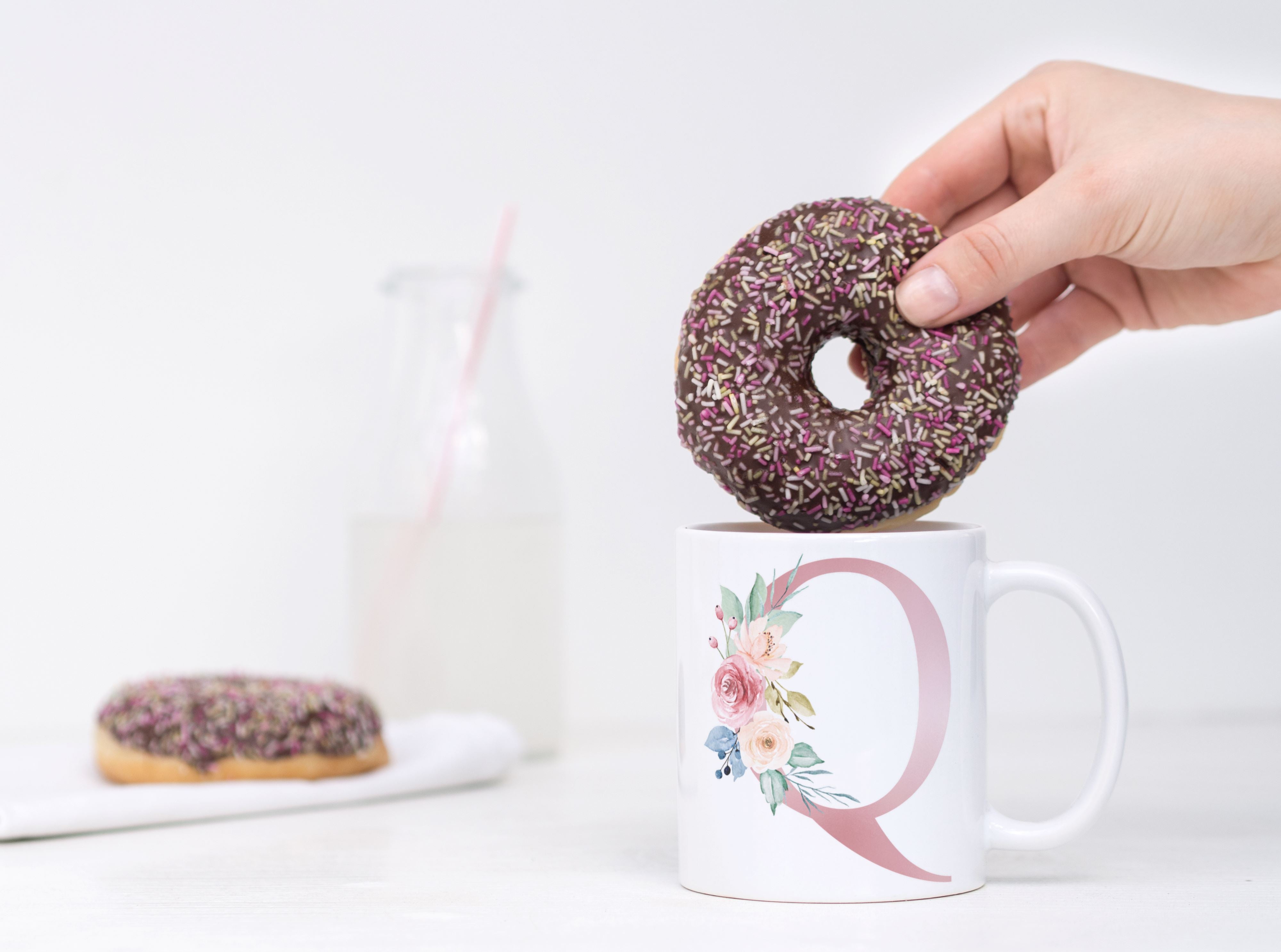 Flower letters - Mug en céramique Be Color Q 