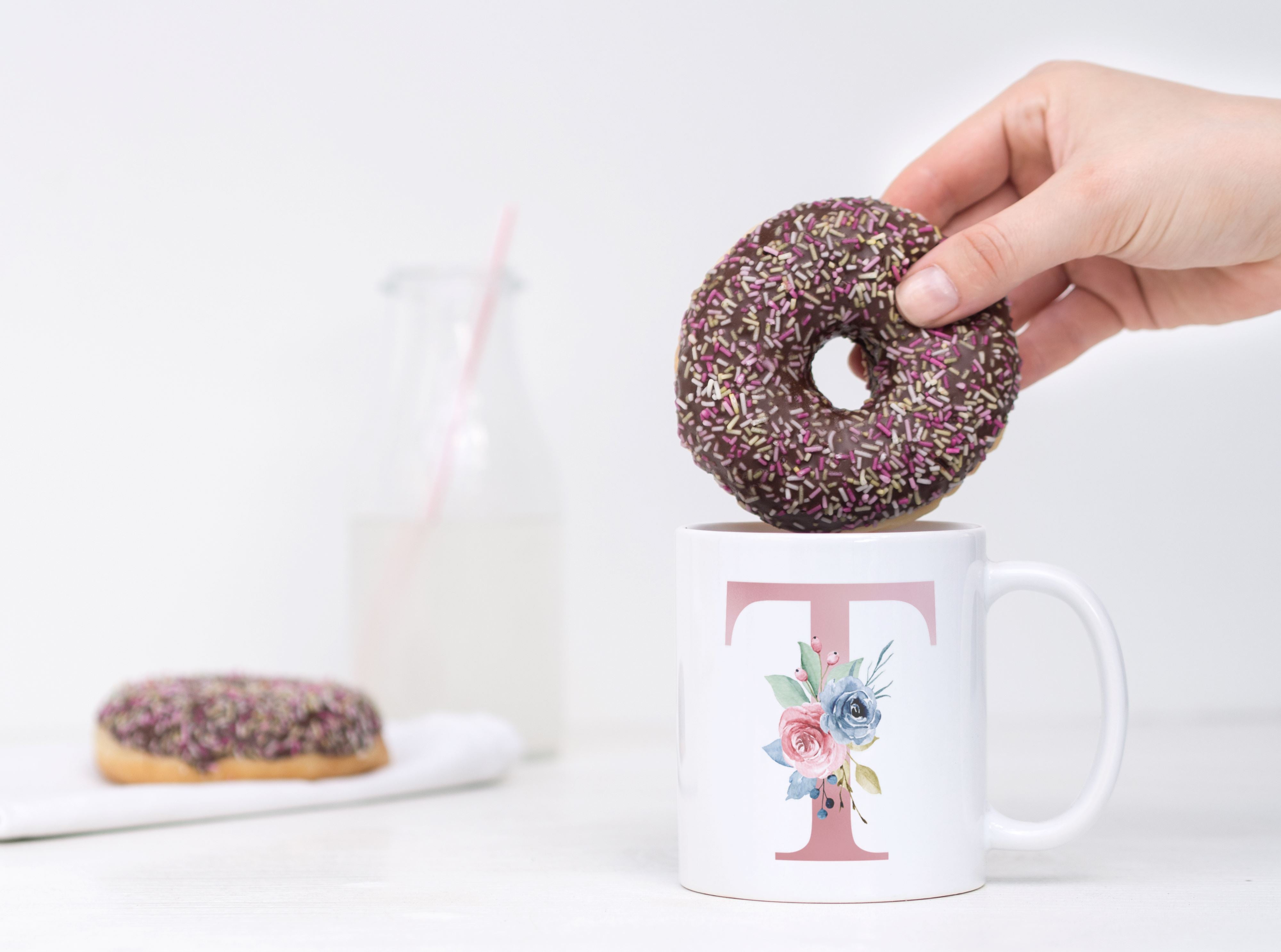 Flower letters - Mug en céramique Be Color T 