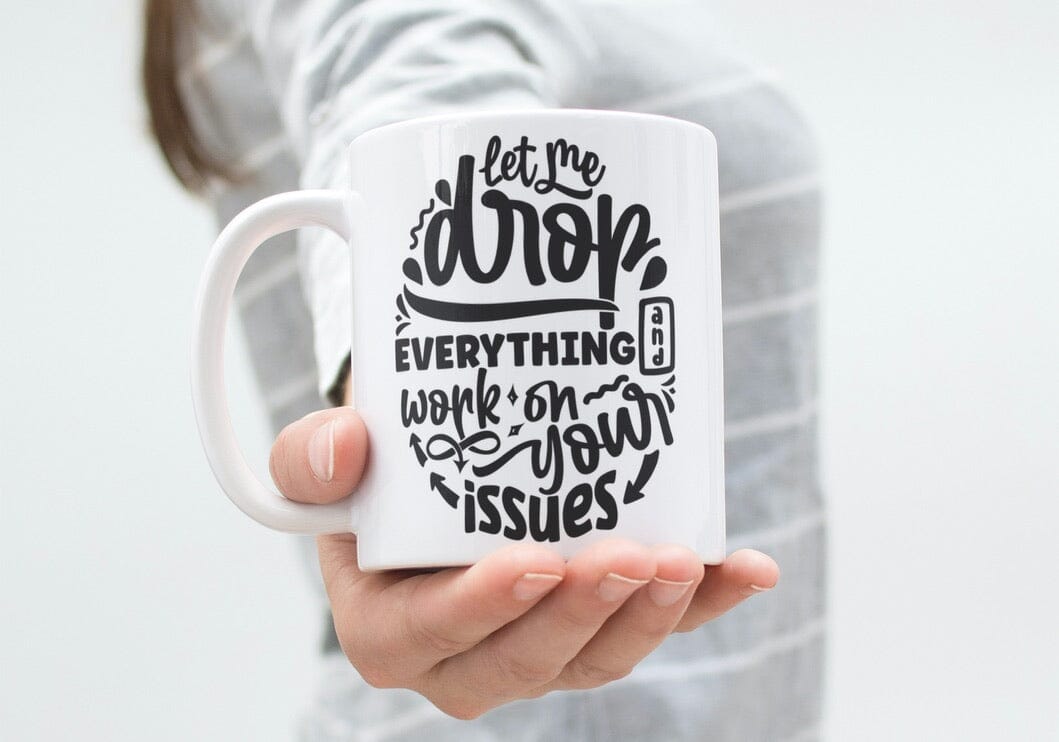 Let me drop everything... - Mug en céramique 330ml Mugs Be Color 