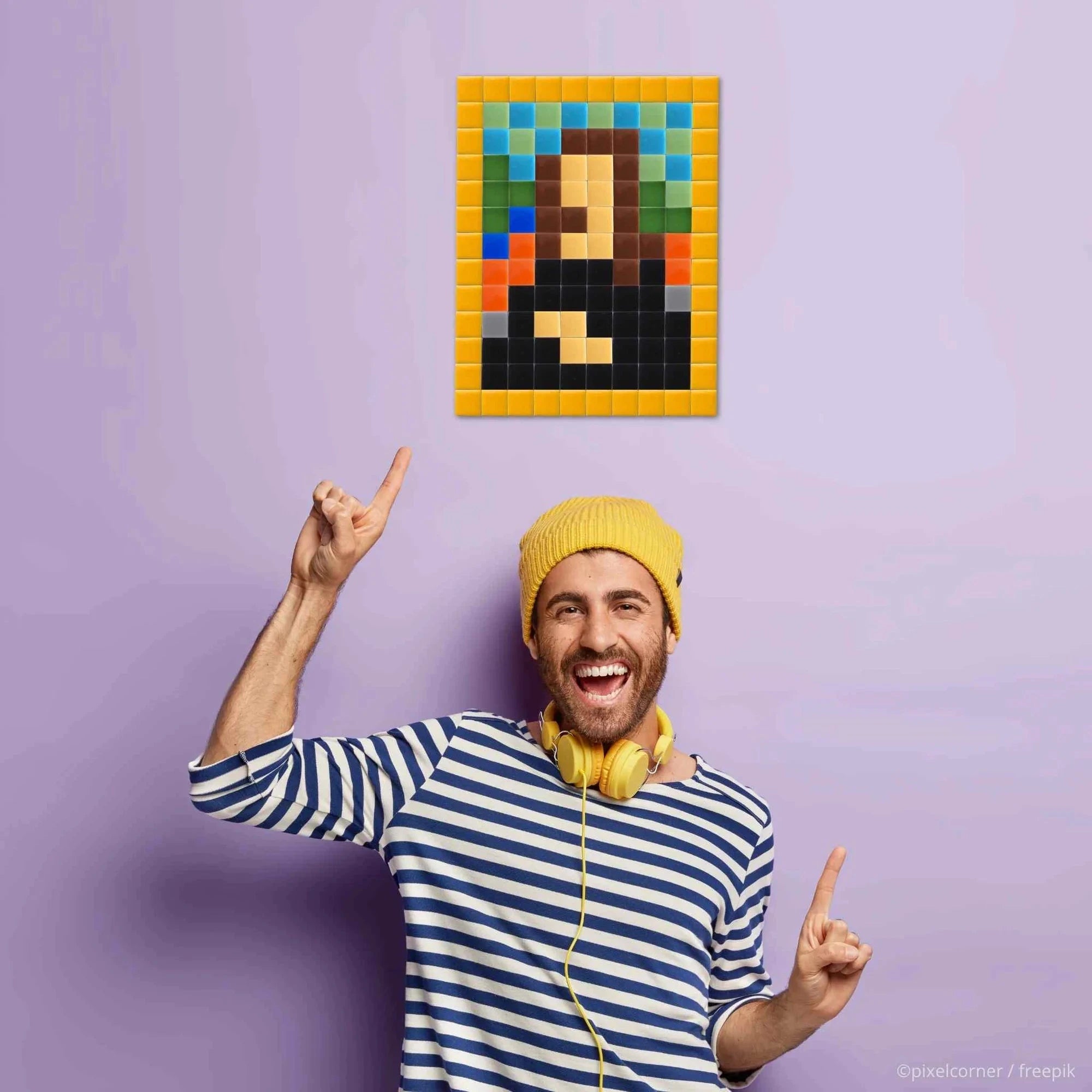 Mona Lisa - Art kit mosaïque Pixel Corner 
