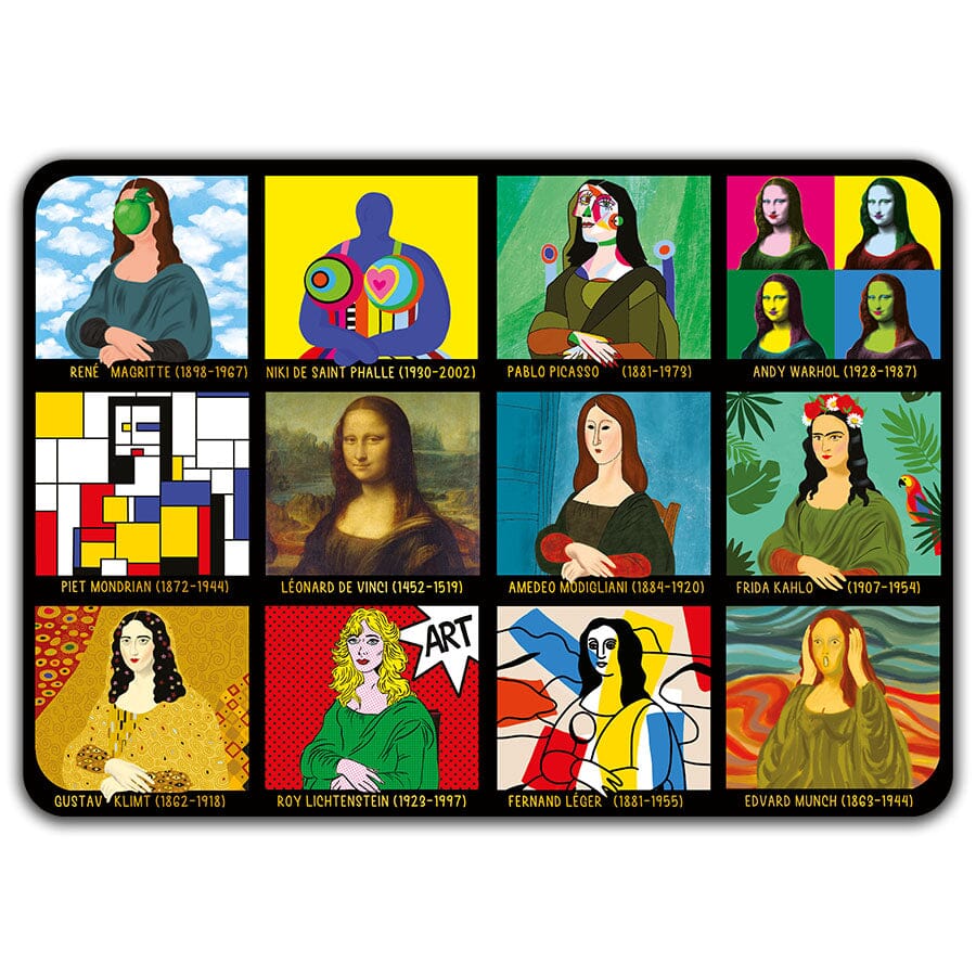 Mona Lisa - Set de table dorure Cartes d'Art 
