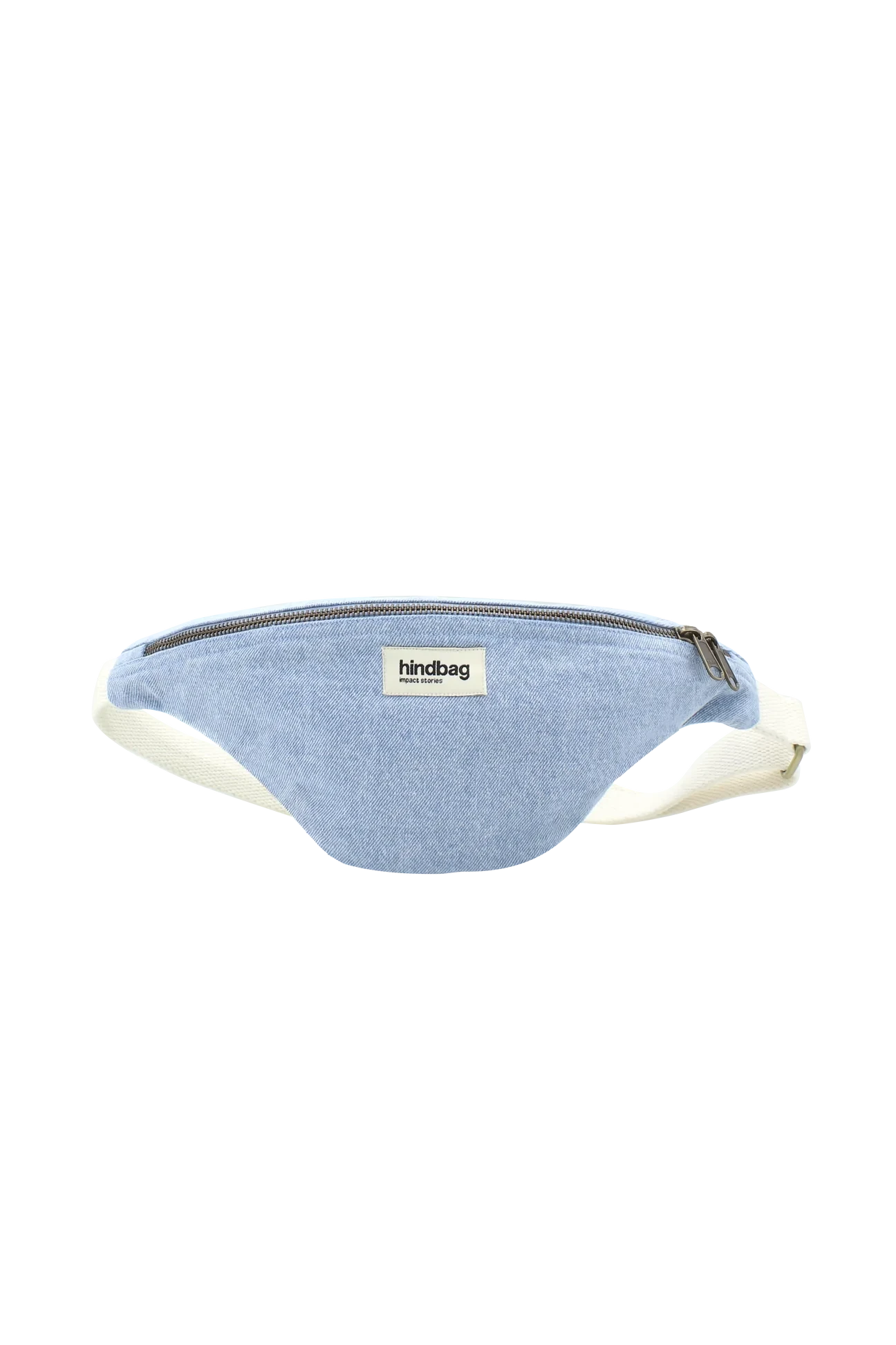 Olivia - Sac banane en coton Hindbag Denim Bleu 
