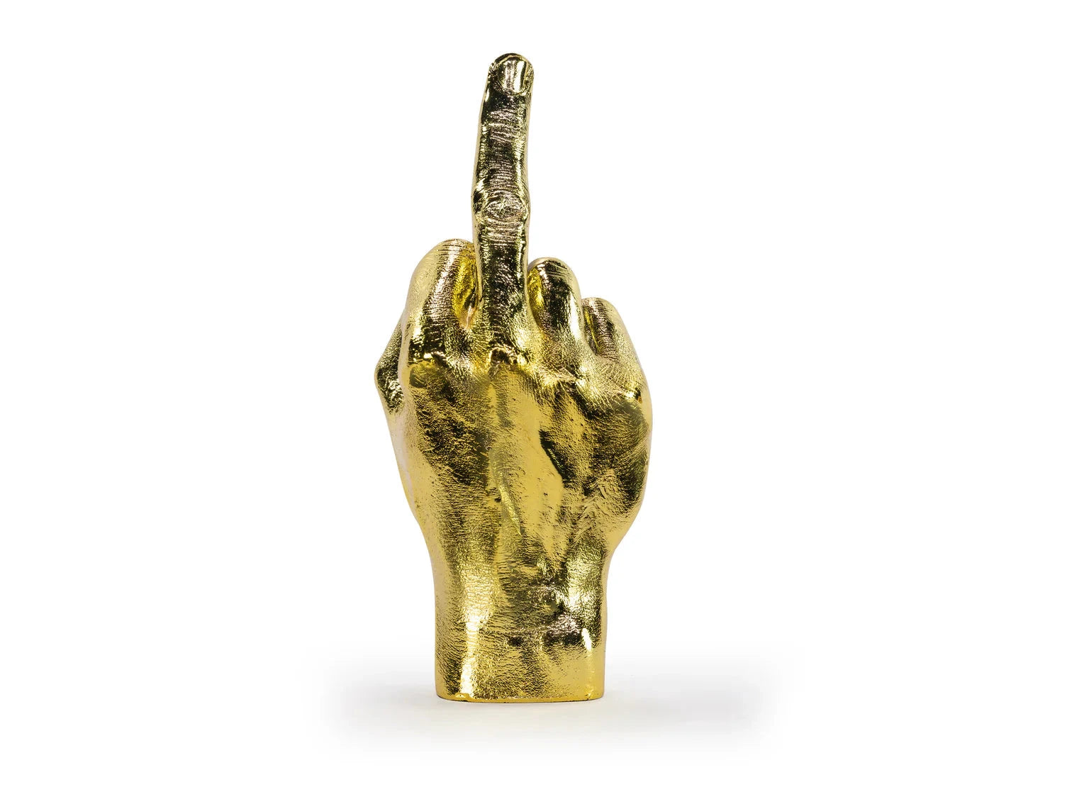 The Finger - Sculpture Bitten Gold 