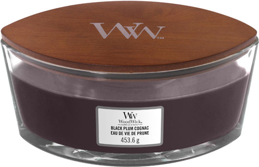 Eau de vie de prune - Bougie Ellipse WoodWick 