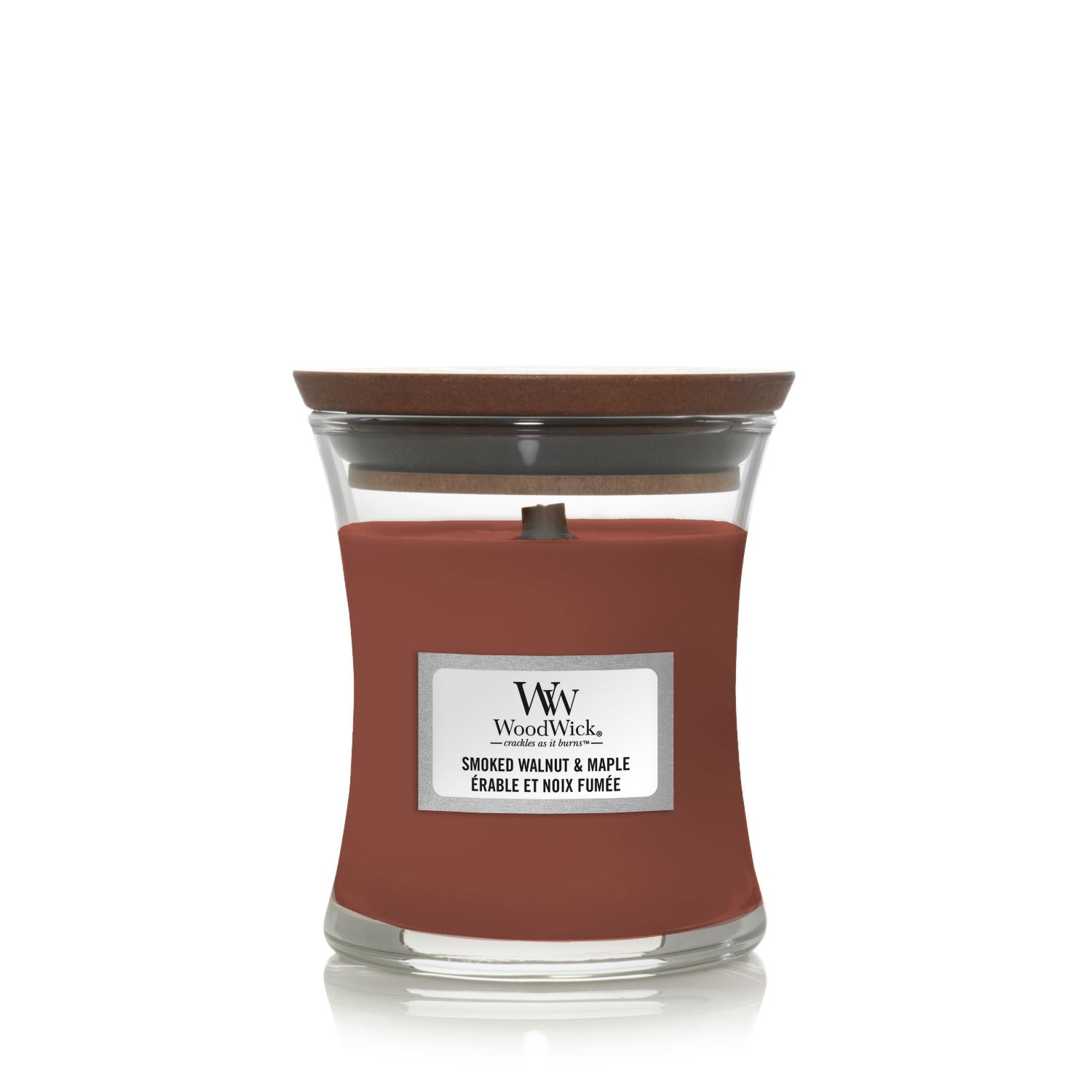 Erable et noix fumée - Petite Jarre Bougies WoodWick 