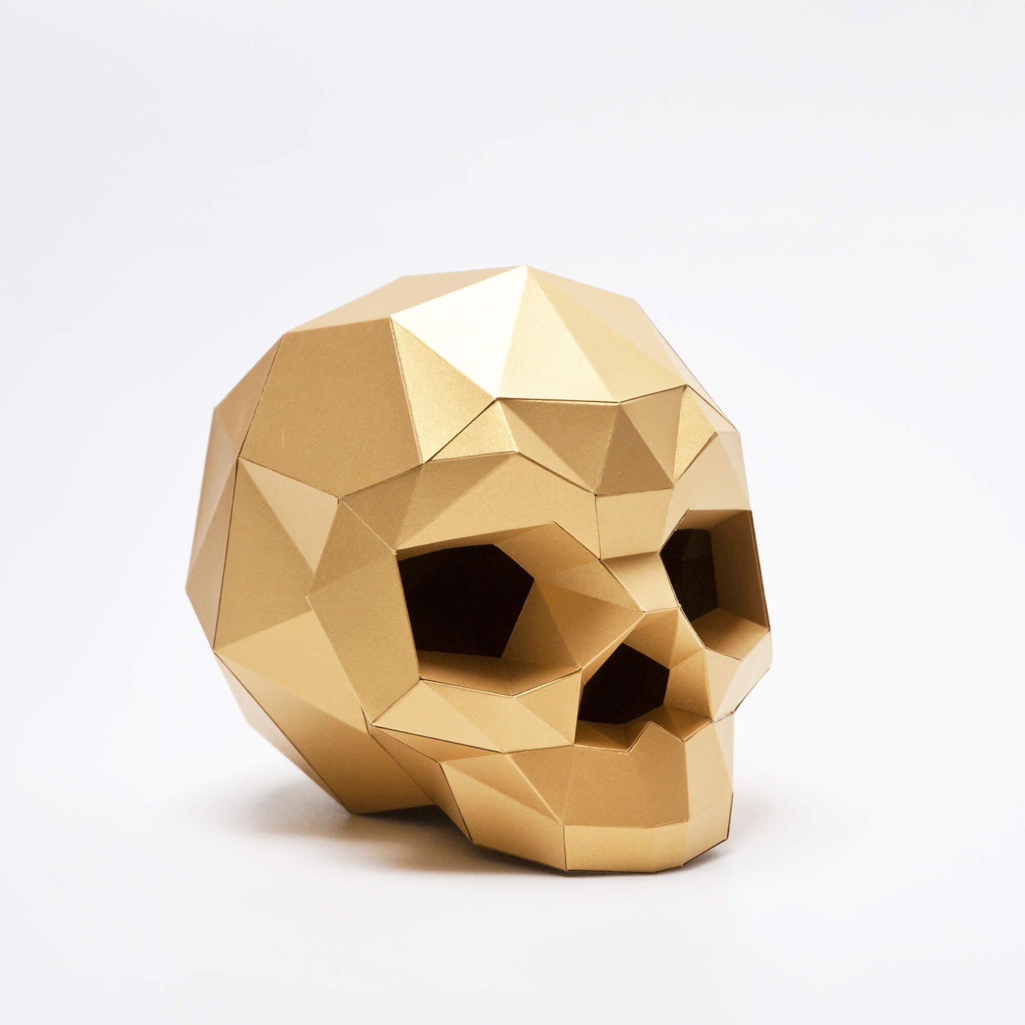 Paper Sapiens XL - Statue en papier Assembli Satin Gold 