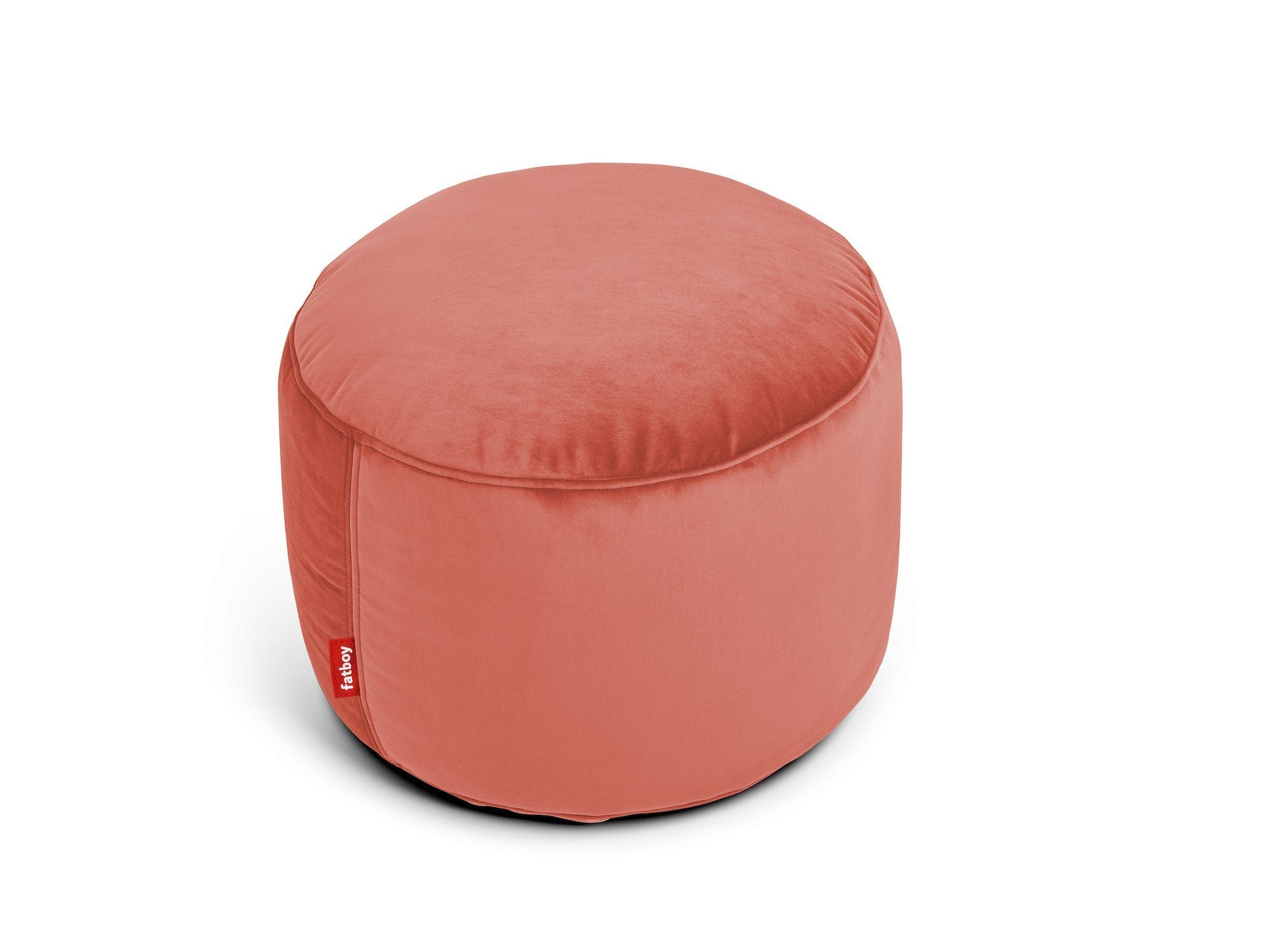 Point velvet - Pouf en velour Fatboy Rhubarb (recycled) 