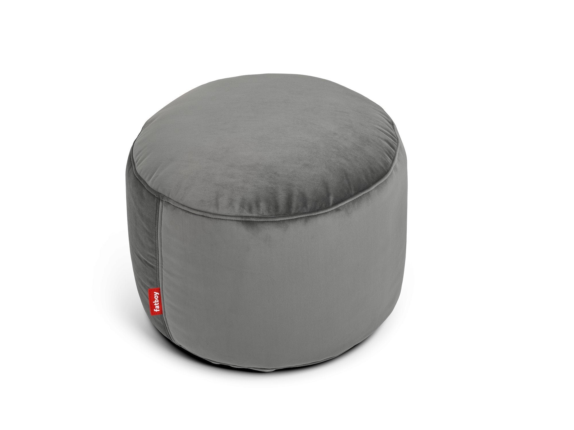 Point velvet - Pouf en velour Fatboy Taupe 