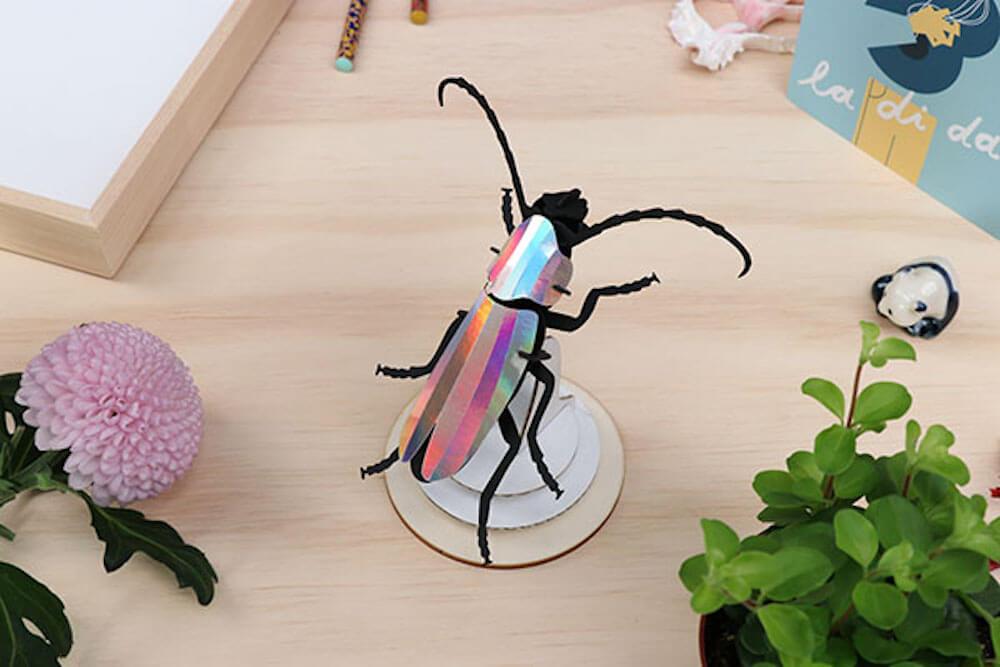 Rosalia Beetle - Kit insecte en carton Assembli 